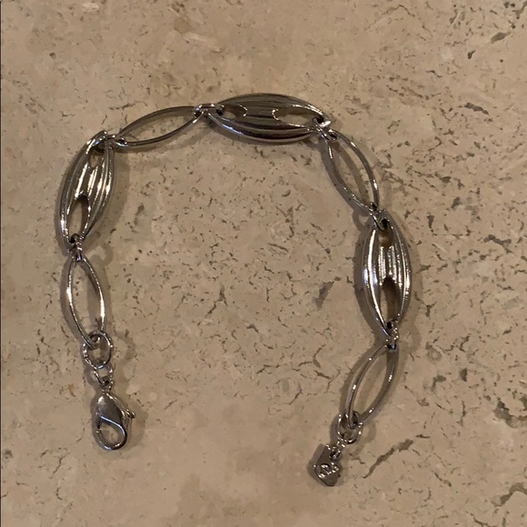 Swarovski silver chain link bracelet with crystals - Picture 2 of 2